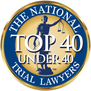 National Trial Lawyers Top 40 Under 40 Badge